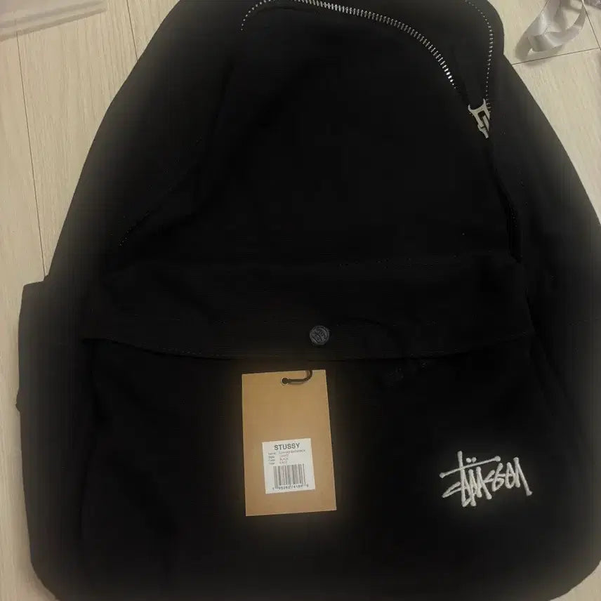 [BUNJANG] Stussy Canvas Backpack Black / 스투시 백팩 블랙