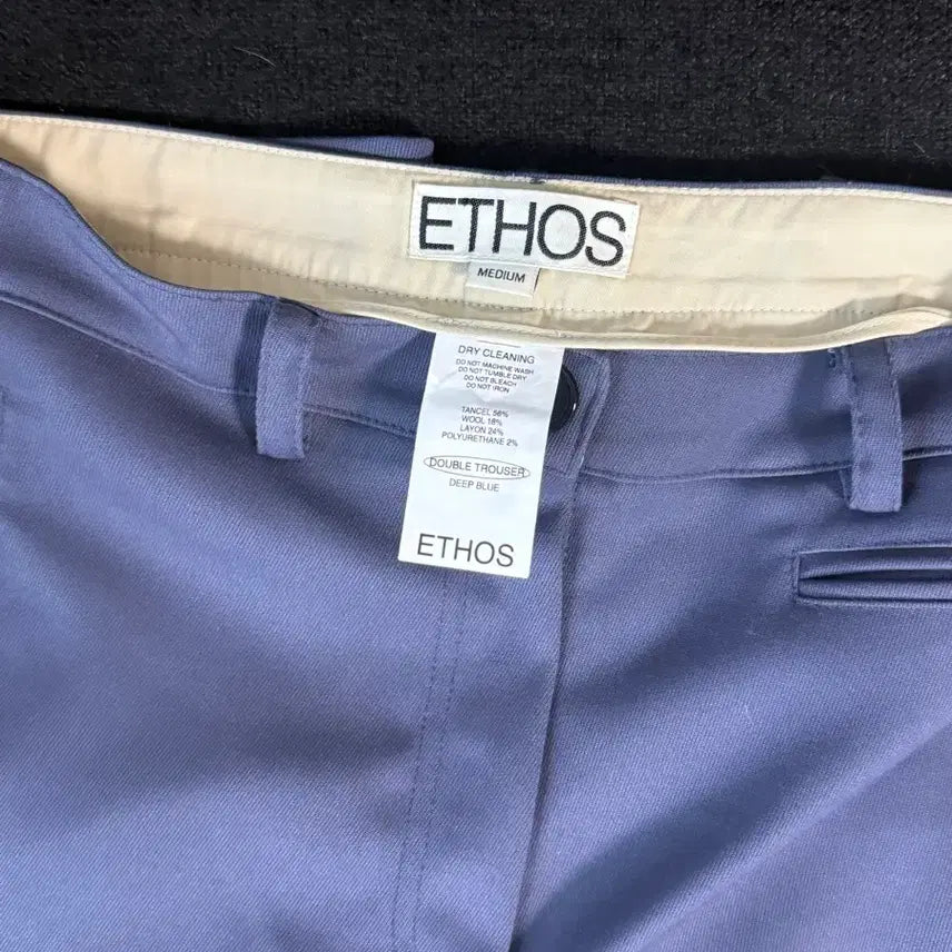 [BUNJANG] Ethos Double Trouser Deep Blue M / 에토스 더블 트라우저 딥블루 M