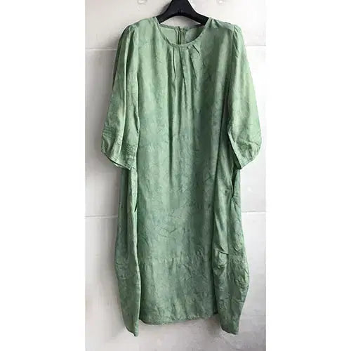 [BUNJANG] Light Green Rayon Balloon Summer Dress / 연녹색 인견 고급 원피스 -66.77/새거수준