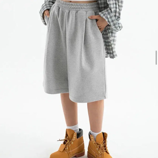 [BUNJANG] Bronson One-Tuck Wide Shorts / 브렌슨 원턱 와이드 반바지