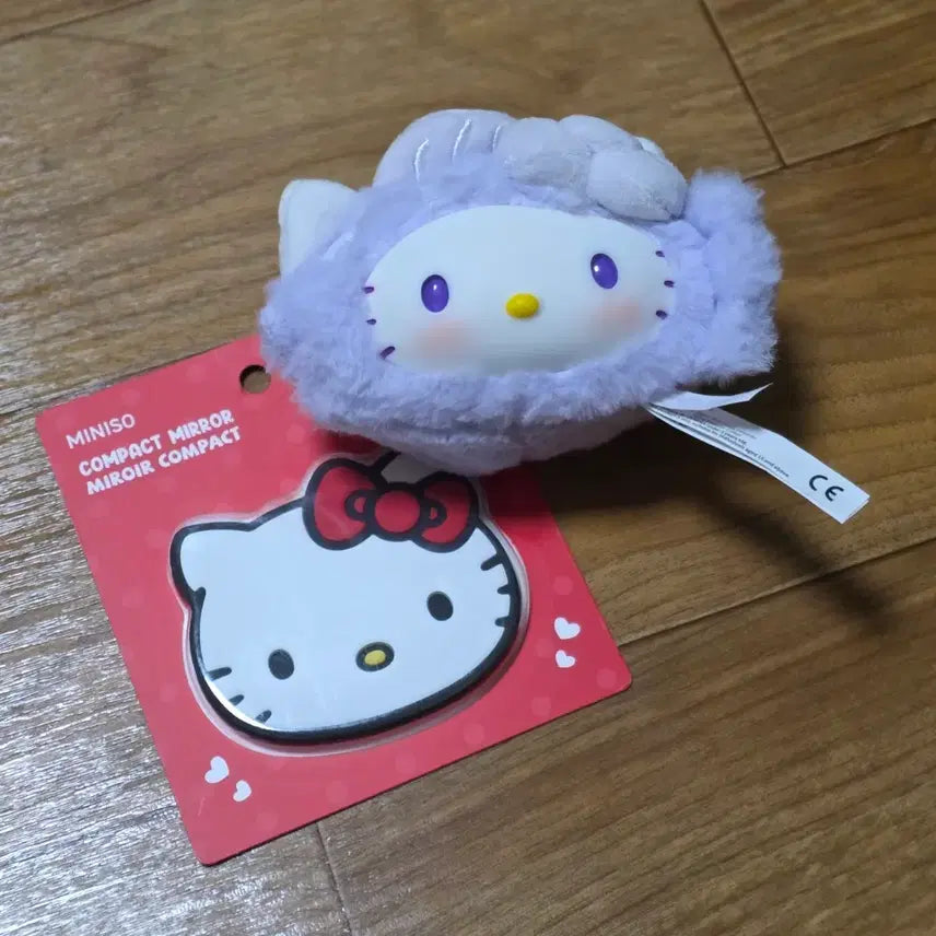 [BUNJANG] MINISO Hello Kitty Taiyaki Keychain + Hand Mirror / (정품)미니소 붕어빵 헬로키티 키링+손거울