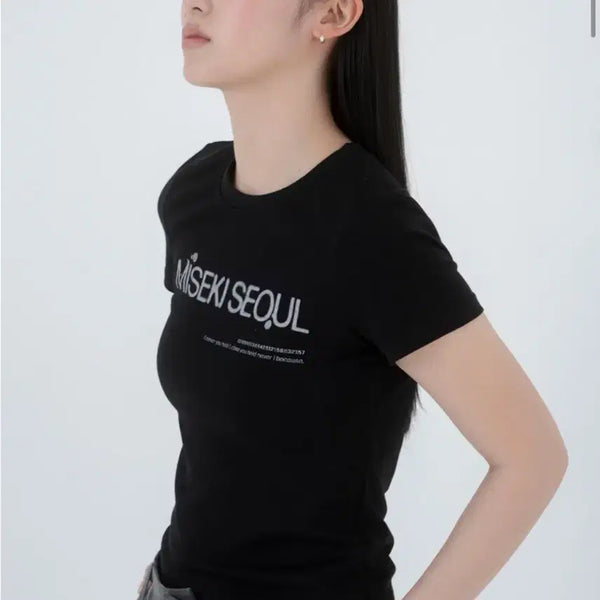 [BUNJANG] Miseki Seoul Short Sleeve T-Shirt / 미세키서울 반팔