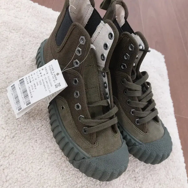 [BUNJANG] Excelsior High-Top Sneakers Khaki 220 / 엑셀시오르 하이탑 스니커즈 카키 220