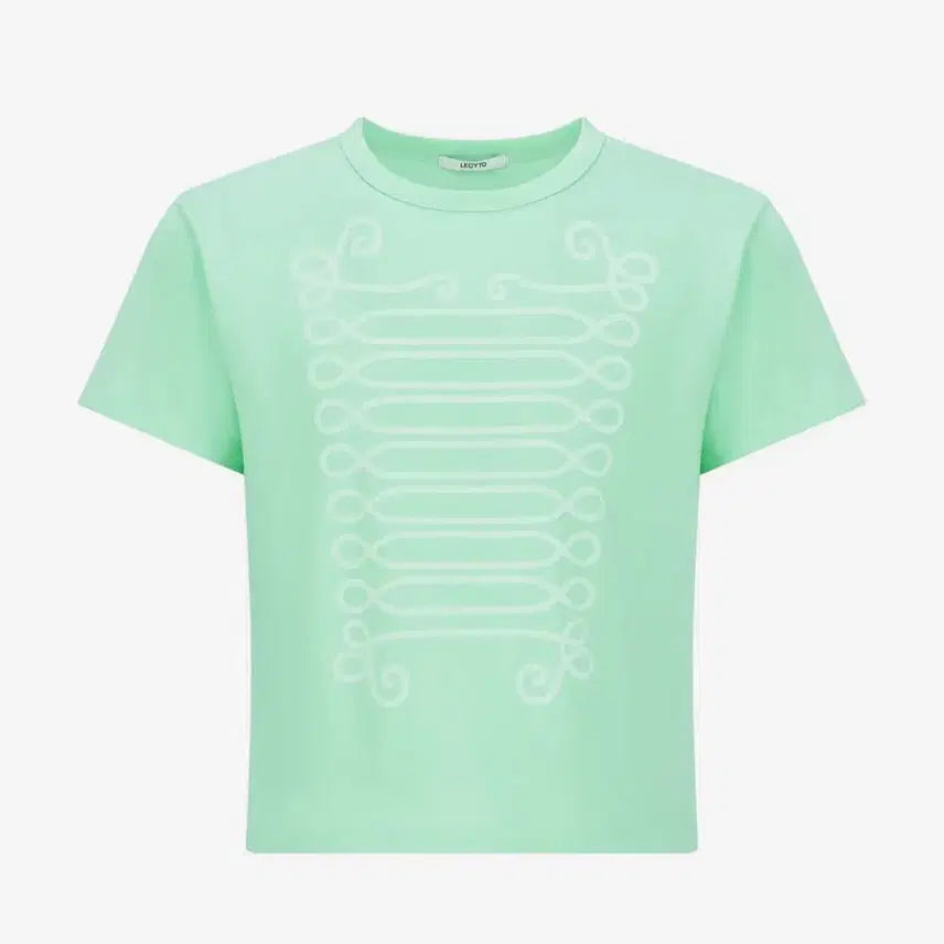[BUNJANG] RECITO Binary HUSAR Short-Sleeve T-Shirt Mint / 레씨토 바이너리 후사르 반팔 티셔츠 민트