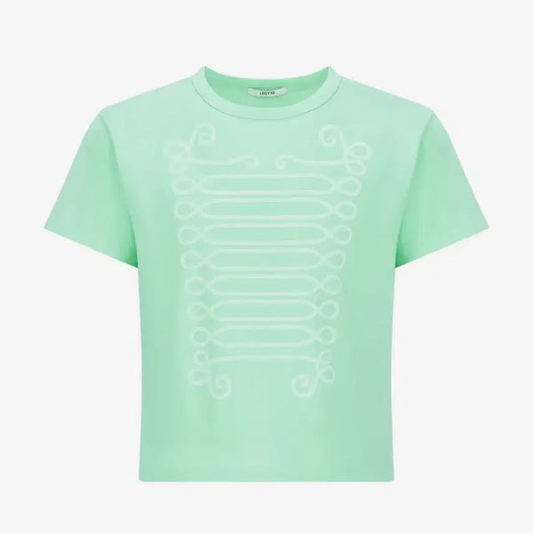 [BUNJANG] RECITO Binary HUSAR Short-Sleeve T-Shirt Mint / 레씨토 바이너리 후사르 반팔 티셔츠 민트