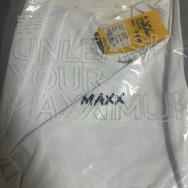 [BUNJANG] Maxx Badminton T-Shirt - White, Size 100 / maxx 배드민턴 티셔츠