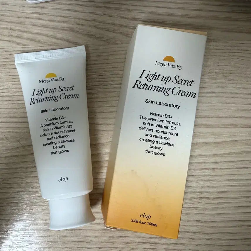 [BUNJANG] Elropp Megavita B3 Light Up Secret Returning Cream 100ml / 엘롭 메가비타B3 라이트업 시크릿 리터닝 크림 100ml