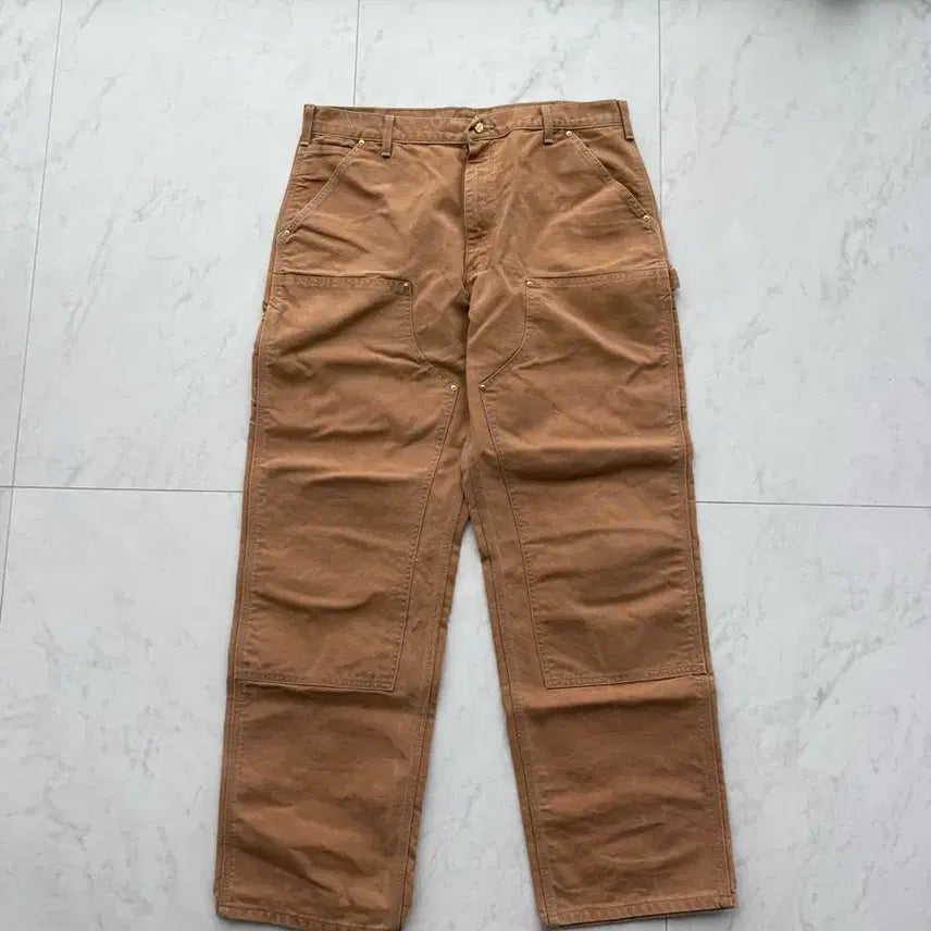 [BUNJANG] Vintage Carhartt Double Knee B01 Brown Work Pants / [38x32] 빈티지 칼하트 더블니 b01 브라운