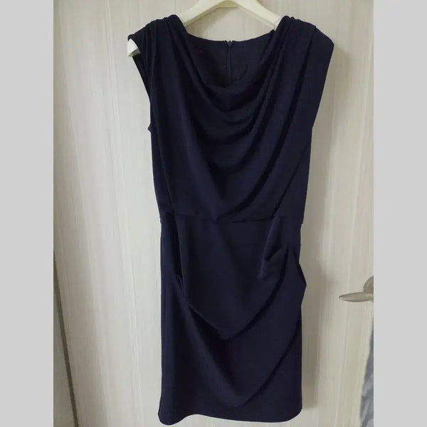 [BUNJANG] Jigott Sleeveless Short Dress Navy / 지고트 민소매 숏 원피스 네이비 파티룩 경조사룩