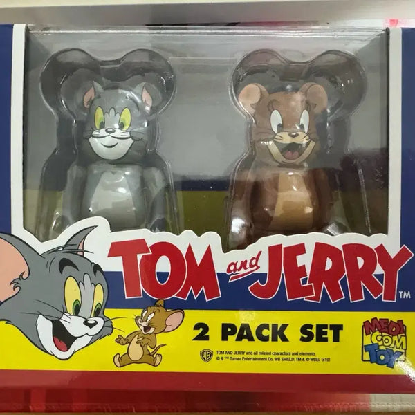 [BUNJANG] Non-Regulated Tom and Jerry Bearbrick 2-Pack Set (Unsealed, Good Condition) / 비정규 톰과 제리 베어브릭 2팩 세트 (개봉양품)