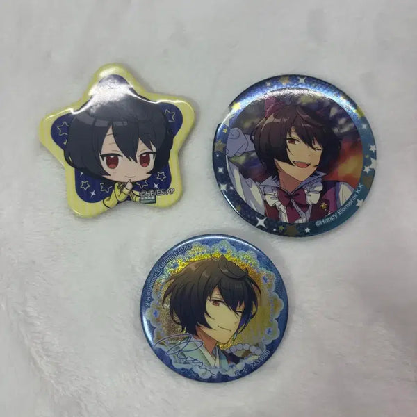 [BUNJANG] Ensemble Stars Ritsu Sakuma 3종 Badge Bundle Set / 앙상블 스타즈 사쿠마 리츠 캔뱃지 3종 일괄
