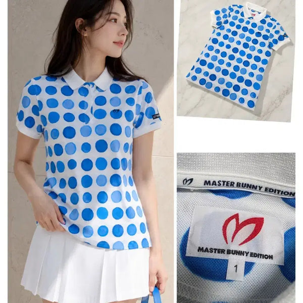 [BUNJANG] MASTER BUNNY EDITION Women's Golf Short-Sleeve Polo Shirt Size 1 / (정품) 마스터바니 에디션 여성 골프 반팔 카라티 1사이즈