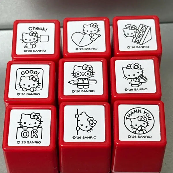 [BUNJANG] POV x Hello Kitty Diary Stamp M Full Set (9 types) Sealed / POV x 헬로키티 다이어리 스탬프 M 9종 풀세트 미개봉