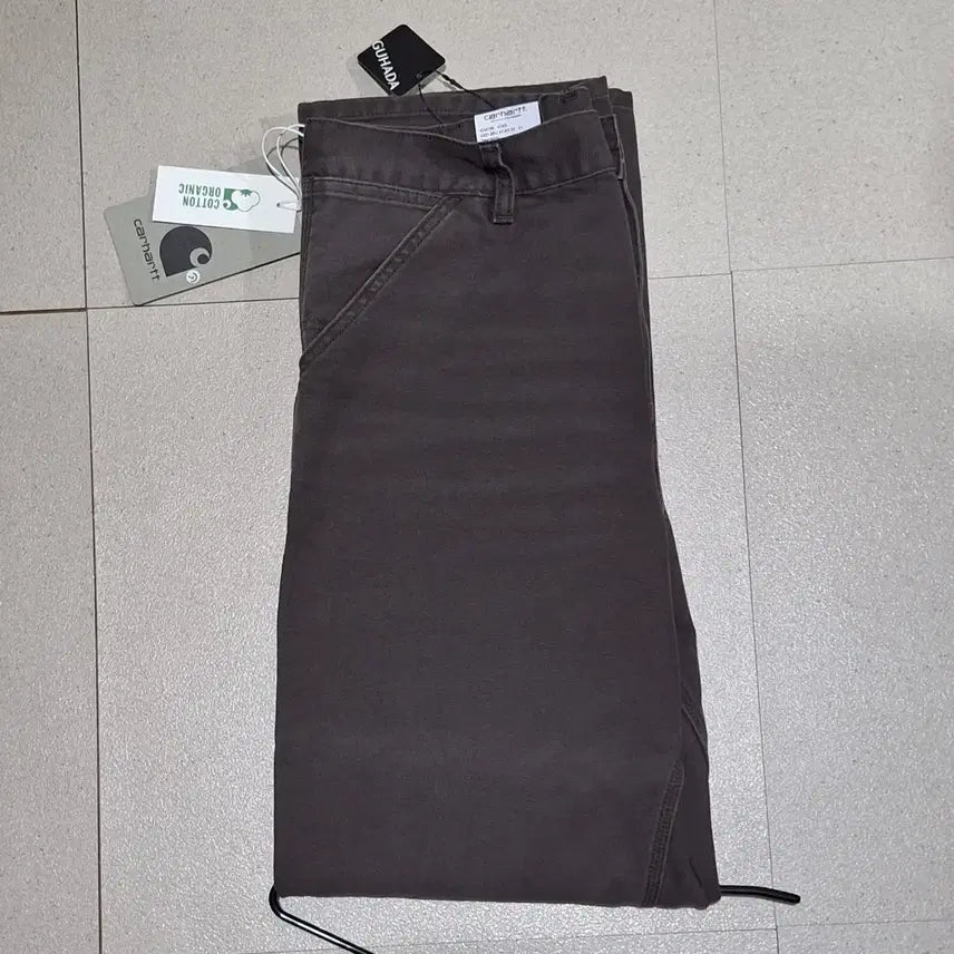 [BUNJANG] Carhartt WIP Single Knee Pants Tobacco Stone Canvas / 칼하트 wip 싱글니 팬츠 토바코 스톤 캔버스