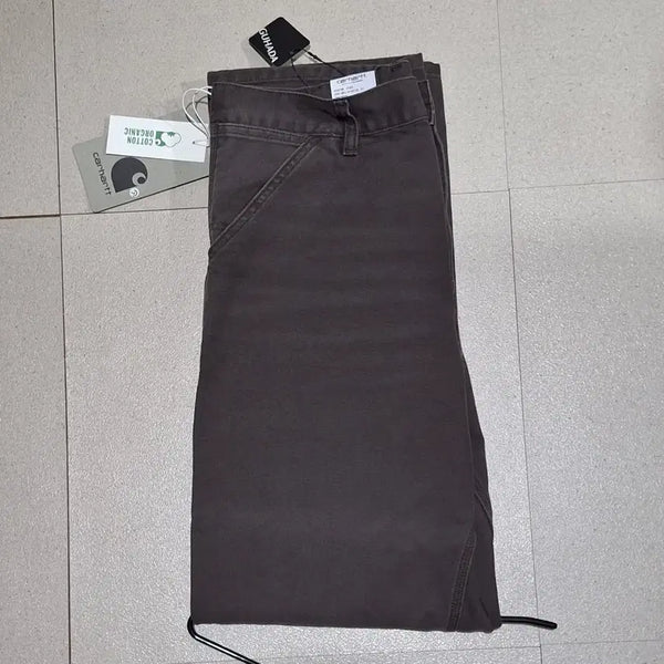 [BUNJANG] Carhartt WIP Single Knee Pants Tobacco Stone Canvas / 칼하트 wip 싱글니 팬츠 토바코 스톤 캔버스