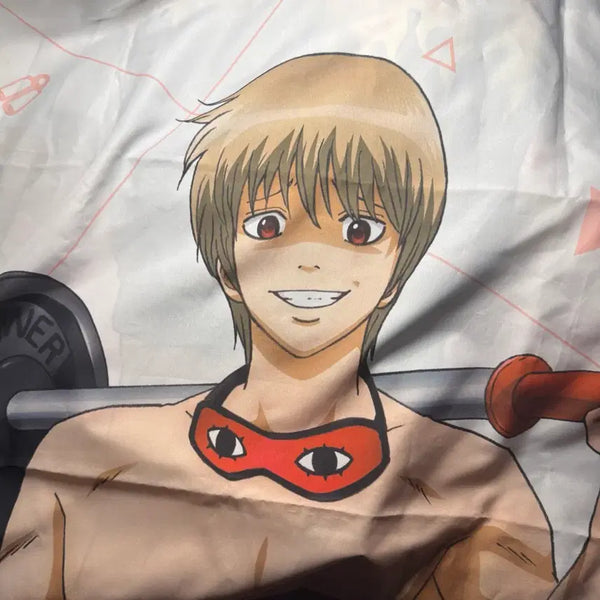 [BUNJANG] Gintama Okita Sougo Big Cross Fabric Poster / 은혼 오키타소고 빅크로스 패브릭포스터 천 타올 복근
