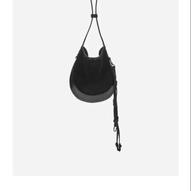 [BUNJANG] Kwani Kirby Hobo Bag Suede Mini Black / kwani 커비 호보백 스웨이드 미니 블랙