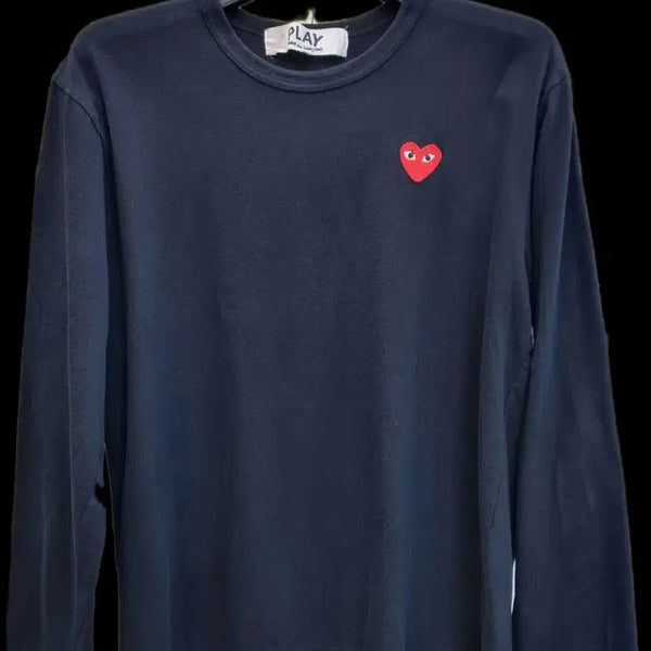 [BUNJANG] Comme des Garçons PLAY Black Long Sleeve T-Shirt XL / 꼼데가르송 PLAY 블랙 긴팔티셔츠 XL