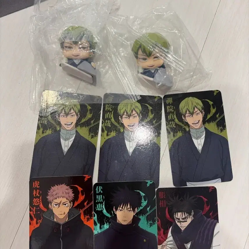 [BUNJANG] Jujutsu Kaisen Naoya Zenin Gacha Figure & Megumi, Yuji, Choso Photocard Bundle Set / 주술회전 젠인 나오야 가챠 피규어 메구미 유지 초쇼우 포카(일괄)