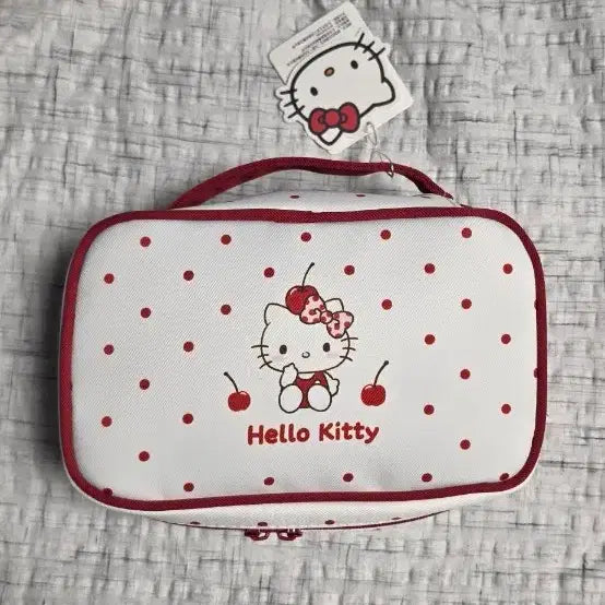 [BUNJANG] Hello Kitty Red Polka Dot Pouch / 헬로키티 파우치 레드 도트