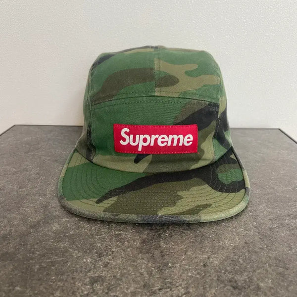 [BUNJANG] Supreme Box Logo Camp Cap Woodland Camo / (OS) 슈프림 박스로고 캠프캡 모자 우드랜드 카모