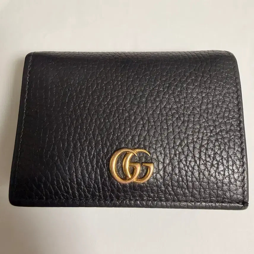 [BUNJANG] Gucci GG Marmont Card Wallet Black / [정품] 구찌 GG 마몽 카드지갑 블랙