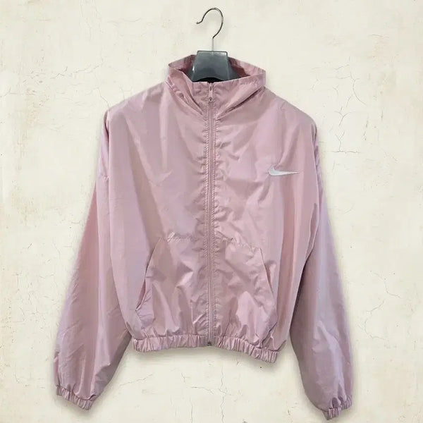 [BUNJANG] Nike Pink Cropped Windbreaker XL / 나이키 핑크 크롭 바람막이 XL