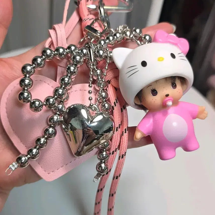 [BUNJANG] Custom Monchhichi Charm Keychain (Bag Charm) / 몬치치 커스텀 키링 (백참)