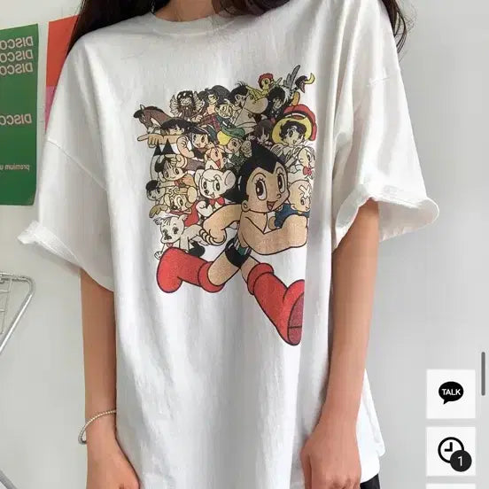 [BUNJANG] Atom Oversized Short-Sleeve T-Shirt / 오버핏 아톰반팔티셔츠