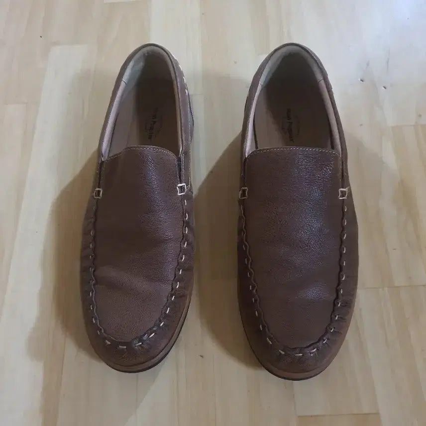 [BUNJANG] Hush Puppies Brown Leather Loafers / 허쉬파피구두