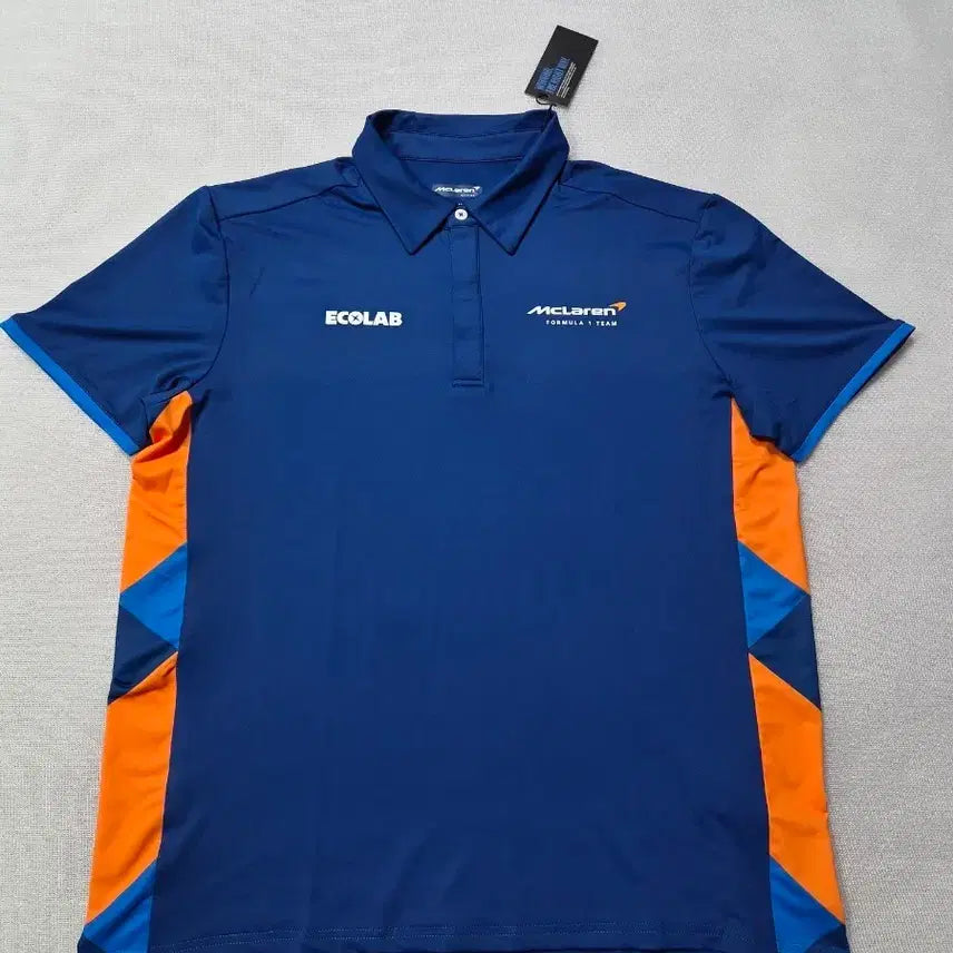 [BUNJANG] McLaren Formula 1 Team Polo Shirt Navy/Orange / 맥라렌 포뮬러1 팀 폴로셔츠 네이비/오렌지 105