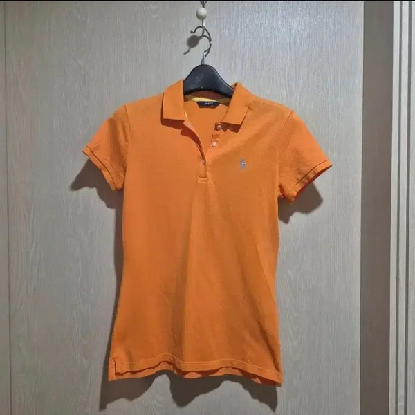 [BUNJANG] Hazzys Orange Short-Sleeve Polo T-Shirt Size S / 헤지스 반팔 카라티 오렌지사이즈S