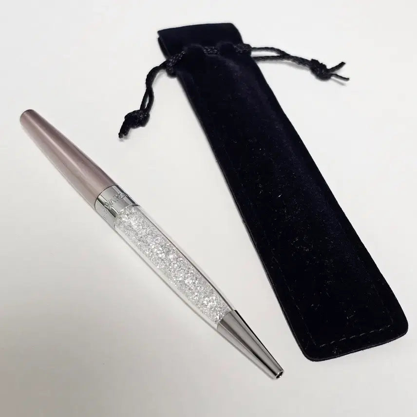 [BUNJANG] Swarovski Crystal Pen + Pouch / [무료배송] 스와로브스키 크리스탈 펜 + 파우치