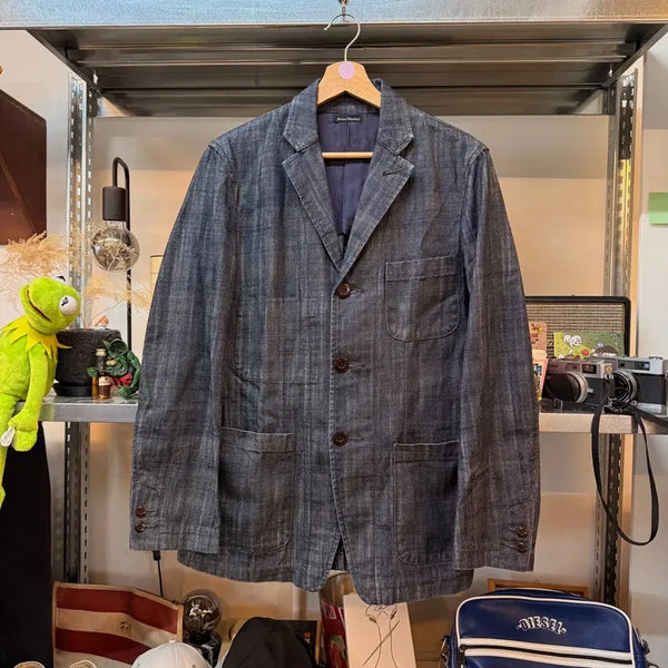 [BUNJANG] Journal Standard Three-Button Workwear Denim Blazer Jacket (Made in Japan) / 저널 스탠다드 데님 블레이저 자켓 쓰리버튼 워크웨어 일본생산