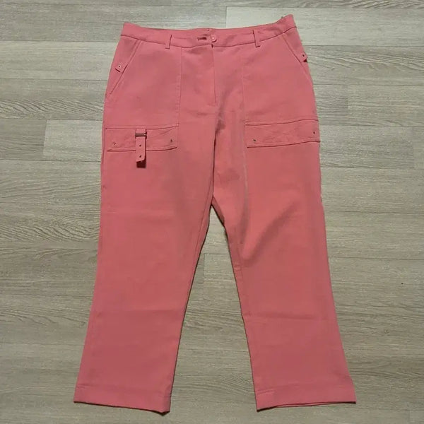 [BUNJANG] Pink Cargo Capris Size 66 / 핑크색 카고 7부 바지 사이즈66