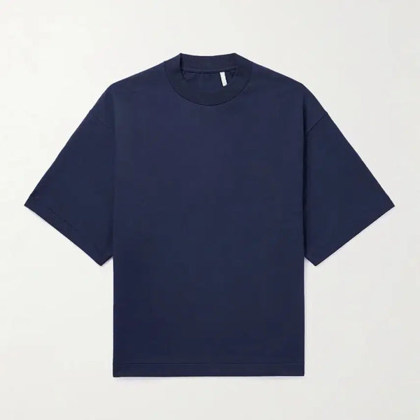 [BUNJANG] Kaptain Sunshine Supima Tube Half-Sleeve Heavy T-Shirt Navy / [002]캡틴 선샤인 수빈 수피마 튜브 하프슬리브 티셔츠 헤비 스틸 네이비