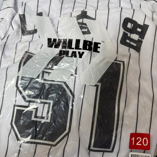 [BUNJANG] Lotte Giants Old Home Authentic Baseball Uniform #51 Na Seung-yeop Size 120 / 롯데자이언츠 올드 홈 어센틱 유니폼 120 51번 나승엽