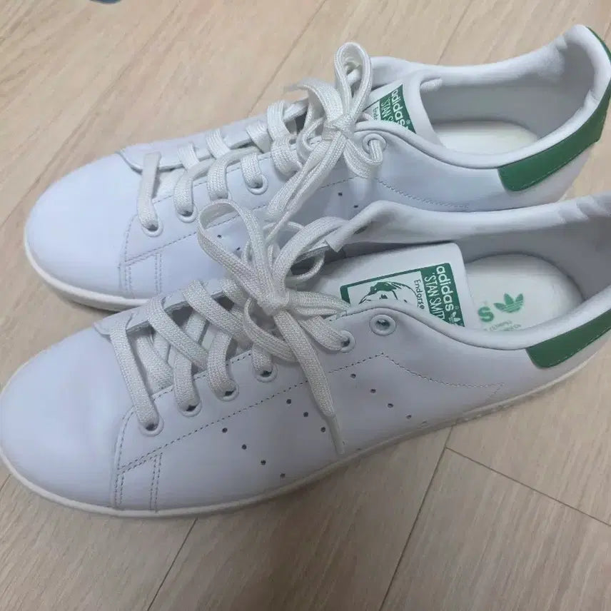 [BUNJANG] Adidas Stan Smith White Green 285mm Sneakers / 아디다스 스탠스미스 285