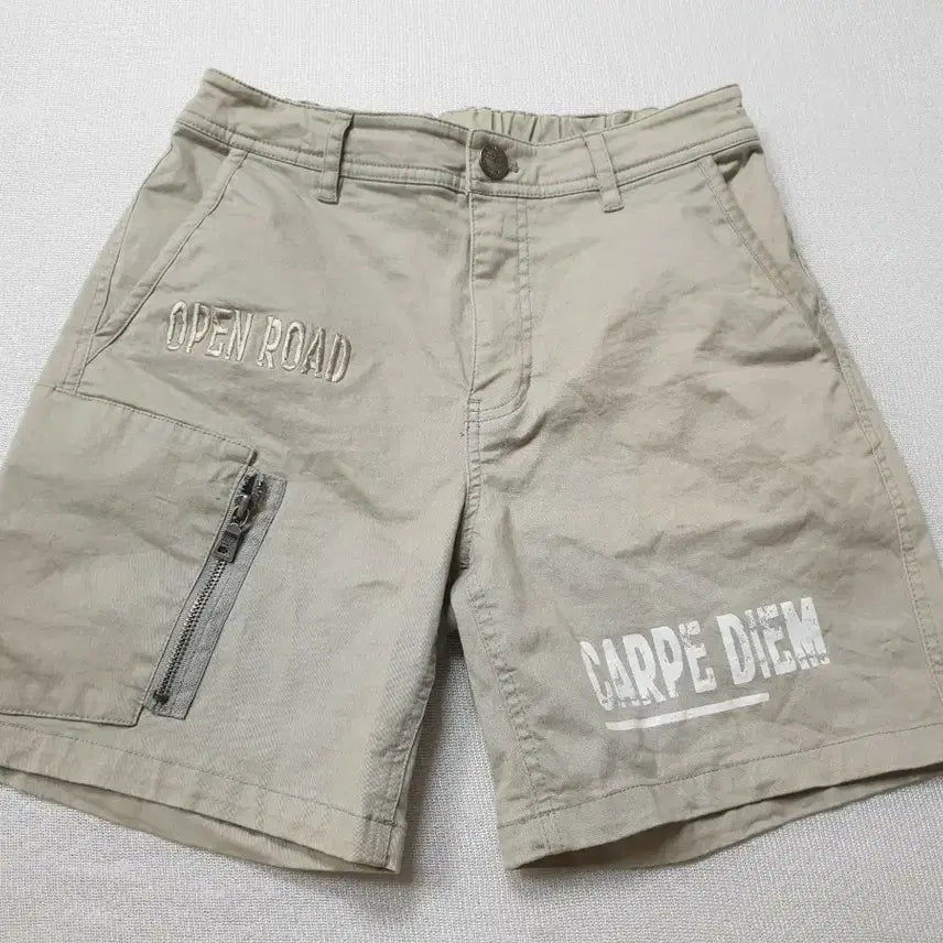 [BUNJANG] JEEP Banding Shorts Beige Waist 26-27 / 지프 JEEP 밴딩 반바지 베이지 허리26~27