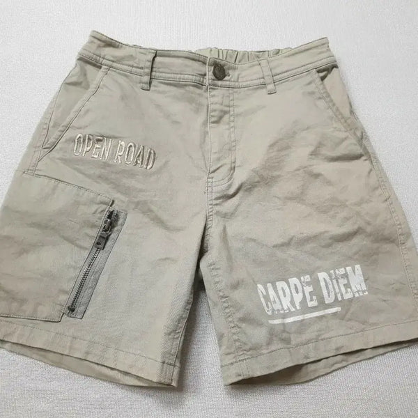 [BUNJANG] JEEP Banding Shorts Beige Waist 26-27 / 지프 JEEP 밴딩 반바지 베이지 허리26~27