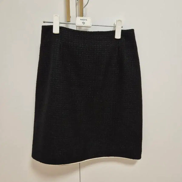 [BUNJANG] JILLSTUART Tweed Skirt Black / 질스튜어트 트위드 스커트 블랙 67-94