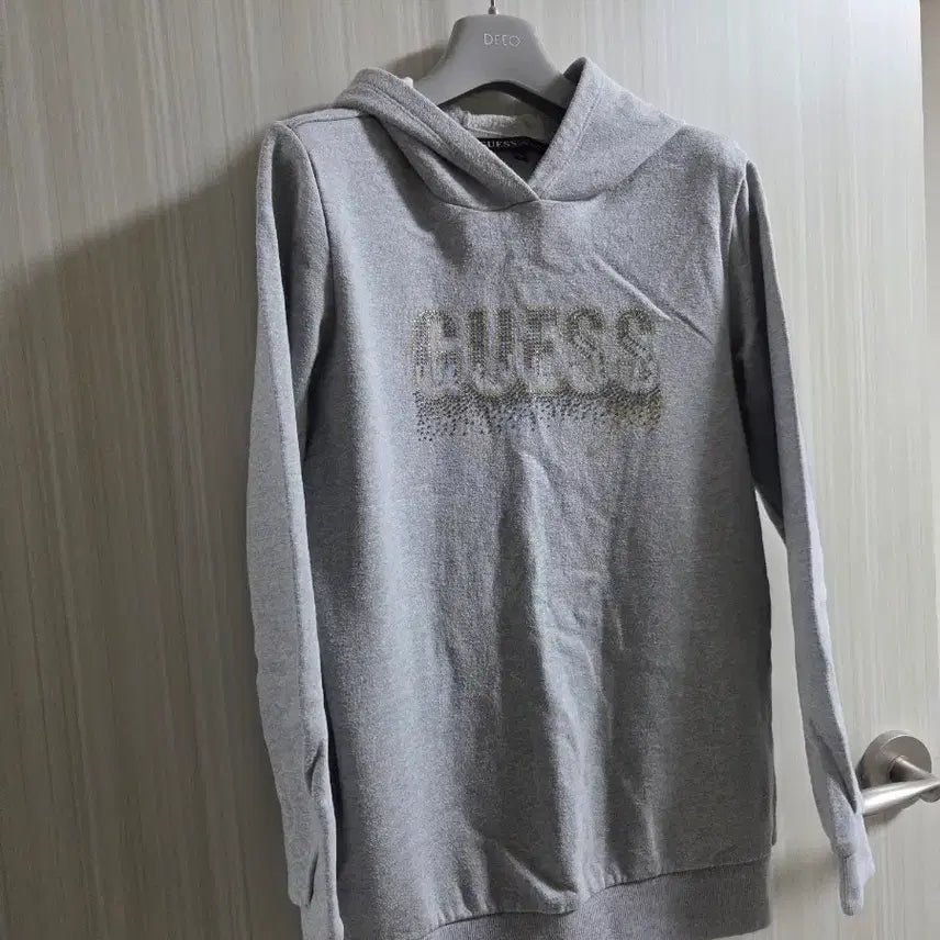 [BUNJANG] Guess Grey Fleece Hoodie / 게스 기모 후드티 그레이