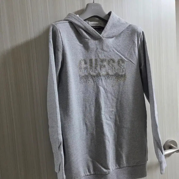[BUNJANG] Guess Grey Fleece Hoodie / 게스 기모 후드티 그레이