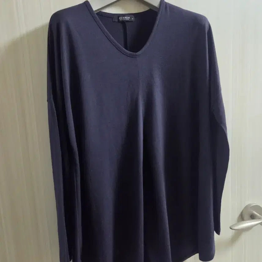 [BUNJANG] Joa Mom Women's Long Sleeve T-Shirt Navy S / 여성 긴팔티셔츠 네이비 S