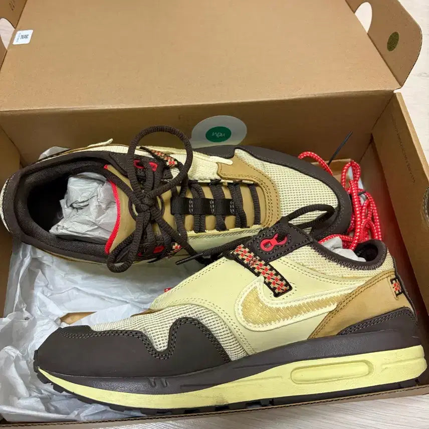 [BUNJANG] Nike x Travis Scott Air Max 1 Cactus Brown / 나이키 스캇 에어맥스 1 캑터스브라운 265