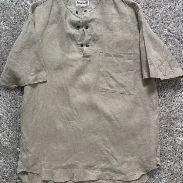 [BUNJANG] Takashimaya 100% Linen Shirt Size 95 / 일제 타카시마야 리넨 100프로 사이즈 95