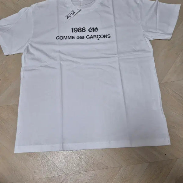 [BUNJANG] Comme des Garçons PLAY 1986 T-Shirt White / 꼼데가르송 PLAY 1986 반팔티 화이트