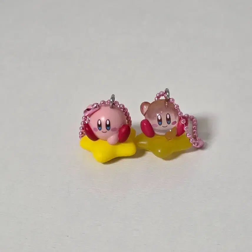 [BUNJANG] Kirby Mascot Jelly Keychain Bundle Set (Kirby, Clear Kirby) / 별의 커비 마스코트 젤리 키링 일괄 (커비, 클리어커비