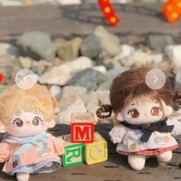 [BUNJANG] 10cm Doll Clothes Spring Day Rabbit Pink Grey Bundle Set / 10cm 솜인형옷 꿈공방 봄날의 토끼 핑크 그레이 일괄