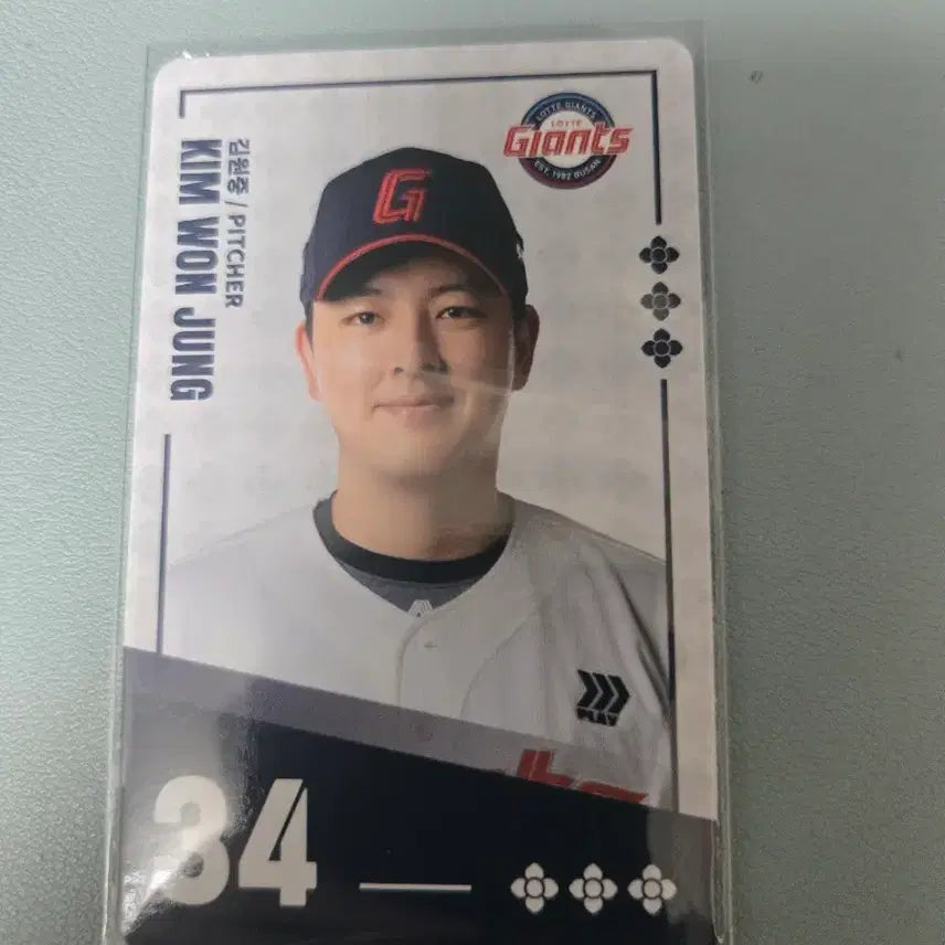 [BUNJANG] KBO Lotte Giants Kim Won-joong Player Photocard / 팔도비빔면x KBO 롯데 자이언츠 김원중 선수 카드
